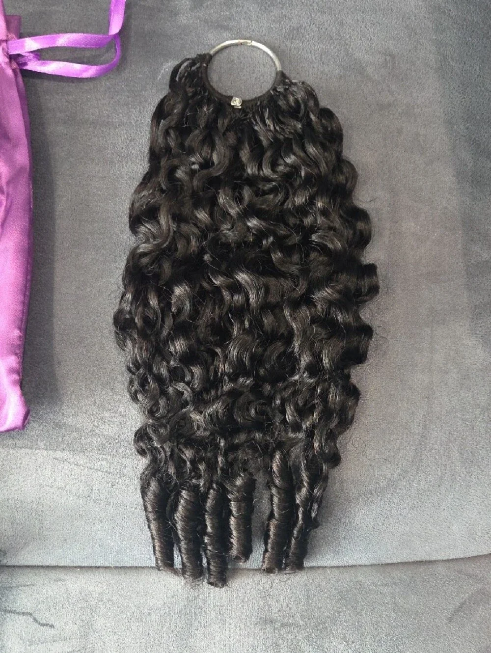 Burmese Curly Crochet Human Hair 18IN 180g Miracle Knots